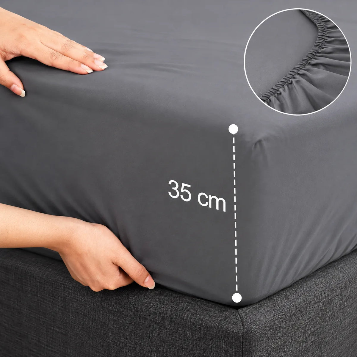Set Lenzuola Letto 4 Pezzi in Microfibra Spazzolata